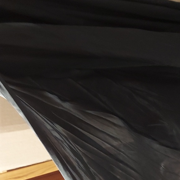 Davids bridal size 6 black gown with high neck and illusion cut out - Picture 5 of 9